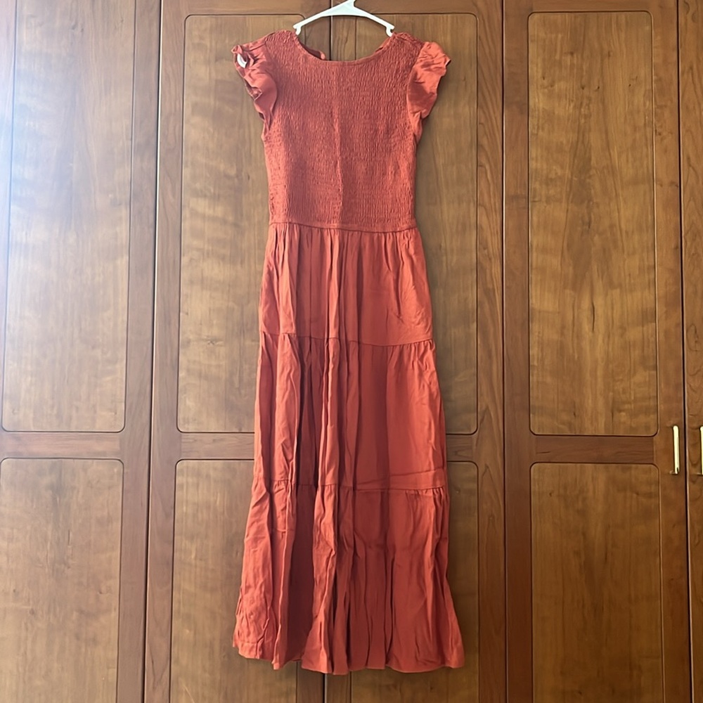 Rust Orange Dress
